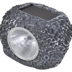 vidaXL Outdoor Spotlight solar LED 12 st steenvormig