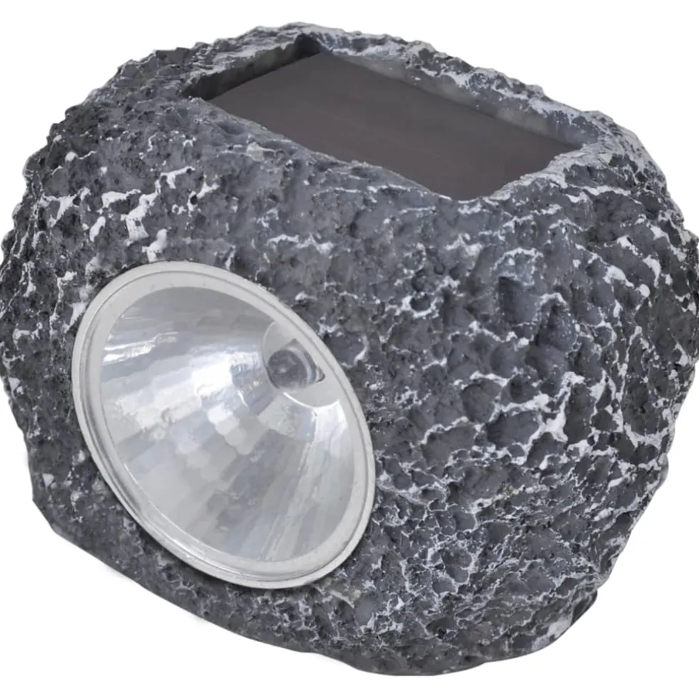 vidaXL Outdoor Spotlight solar LED 12 st steenvormig
