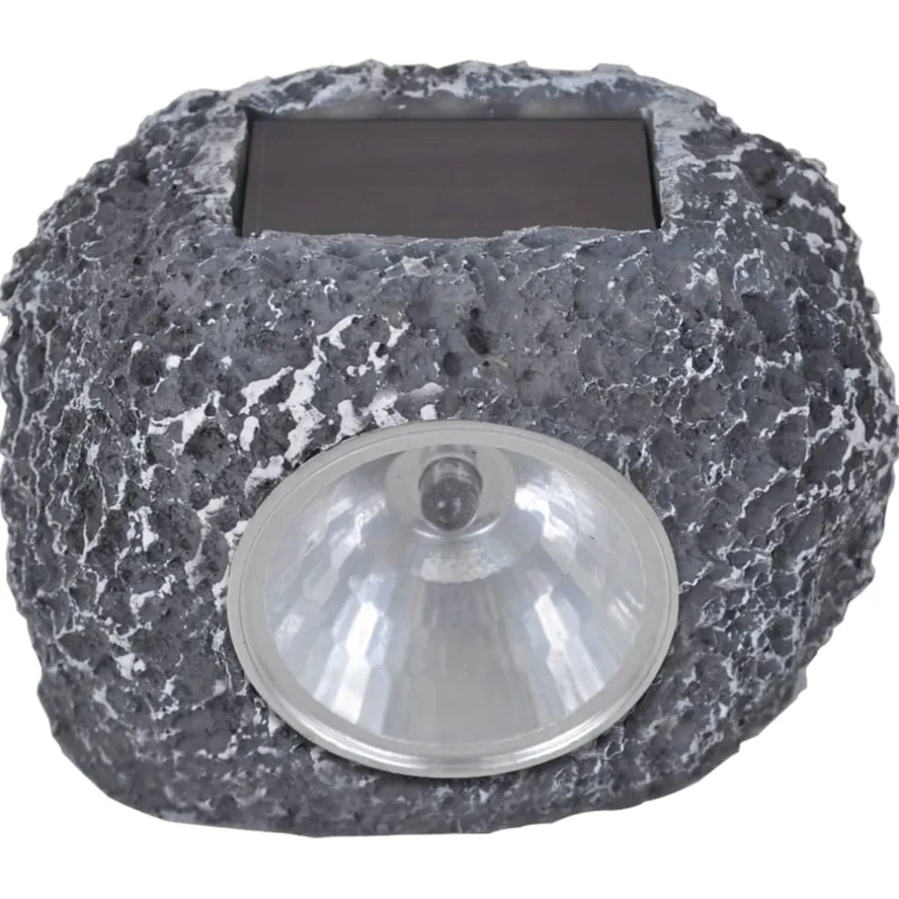 vidaXL Outdoor Spotlight solar LED 12 st steenvormig
