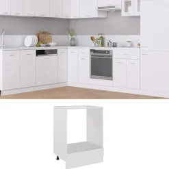 vidaXL Ovenkast Lyon 60x46x81,5 cm bewerkt hout wit