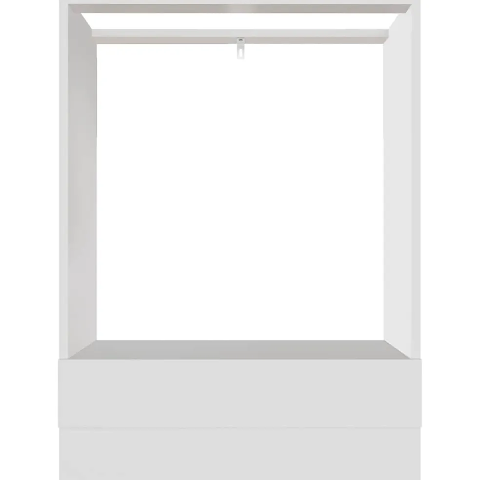 vidaXL Ovenkast Lyon 60x46x81,5 cm bewerkt hout wit