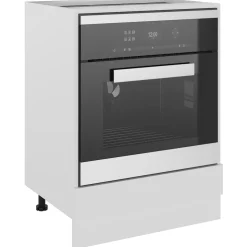 vidaXL Ovenkast Lyon 60x46x81,5 cm bewerkt hout wit