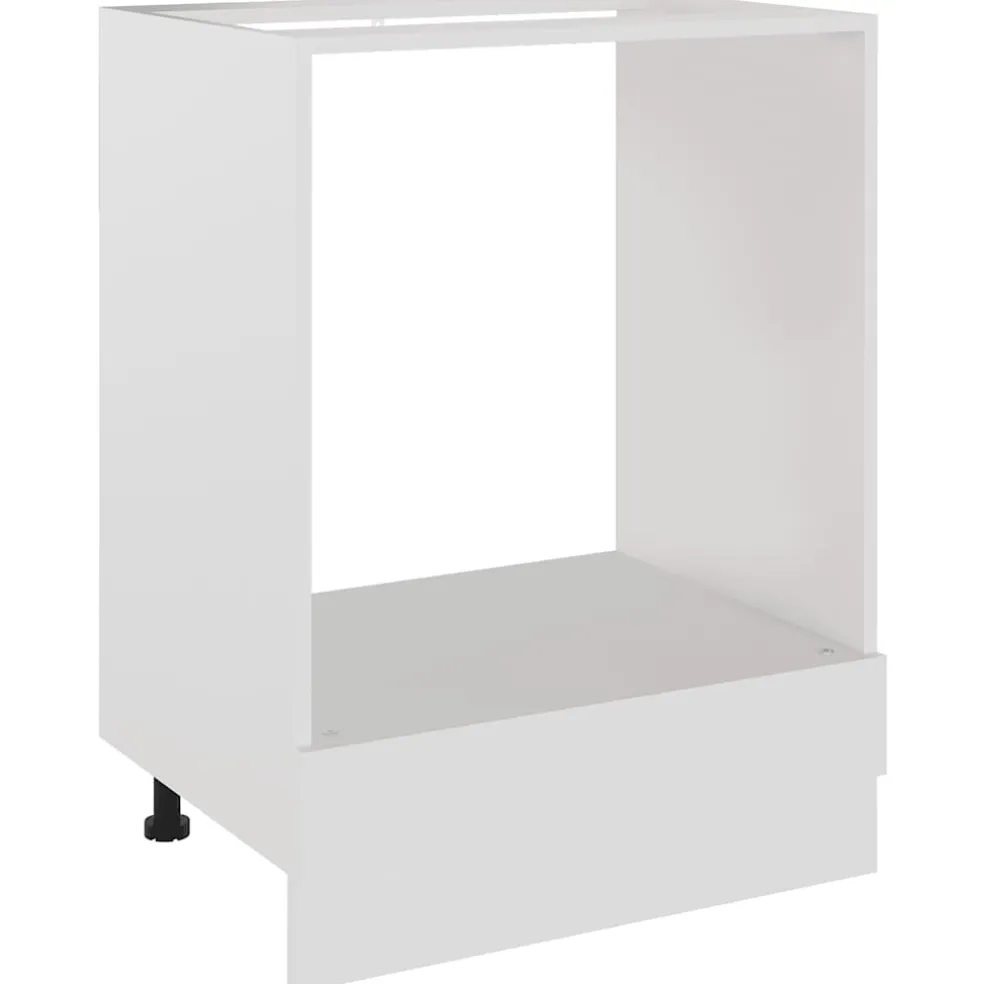 vidaXL Ovenkast Lyon 60x46x81,5 cm bewerkt hout wit