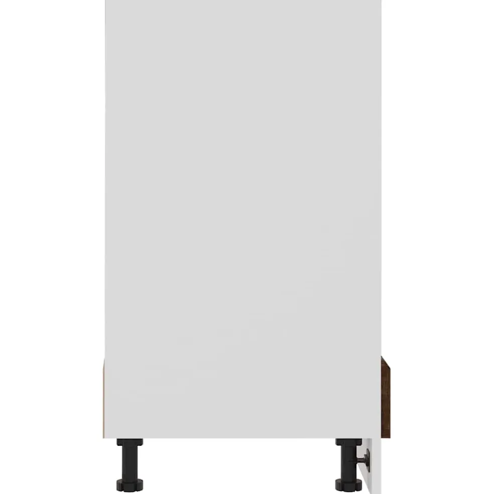 vidaXL Ovenkast Lyon 60x46x81,5 cm bewerkt hout gerookt eikenkleurig