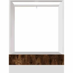 vidaXL Ovenkast Lyon 60x46x81,5 cm bewerkt hout gerookt eikenkleurig