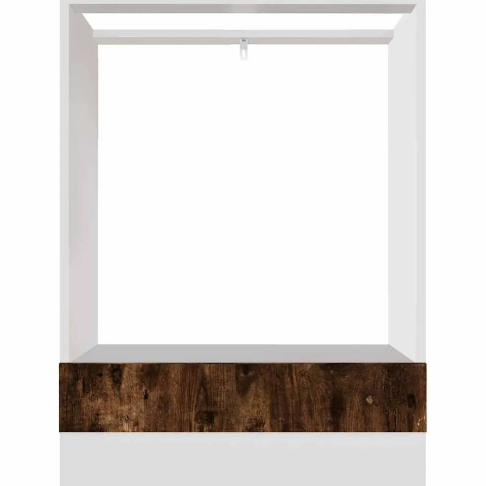 vidaXL Ovenkast Lyon 60x46x81,5 cm bewerkt hout gerookt eikenkleurig