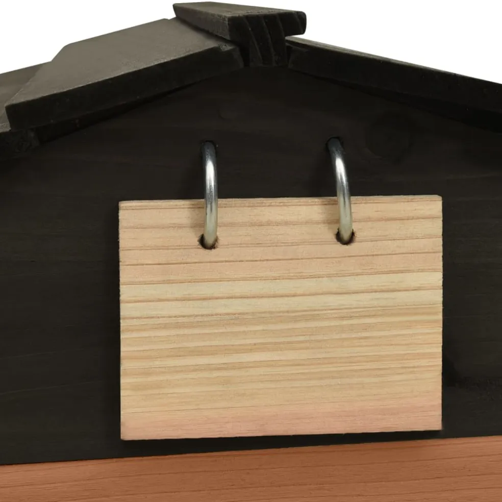 vidaXL Overkapping voor grasmaaier 78x74x54 cm vurenhout zwart bruin