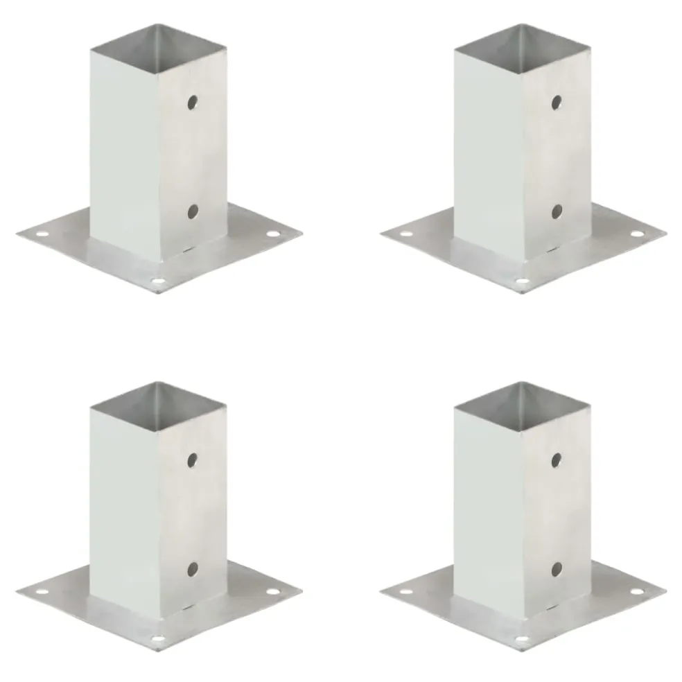 vidaXL Paalankers 4 st 71 mm gegalvaniseerd metaal