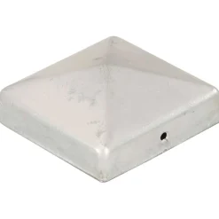 vidaXL Paalkappen 6 st piramide 81x81 mm gegalvaniseerd metaal