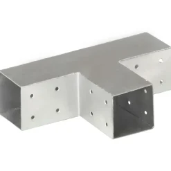 vidaXL Paalverbinding T-vorm 71x71 mm gegalvaniseerd metaal