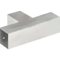 vidaXL Paalverbinding T-vorm 71x71 mm gegalvaniseerd metaal