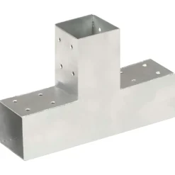 vidaXL Paalverbinding T-vorm 71x71 mm gegalvaniseerd metaal