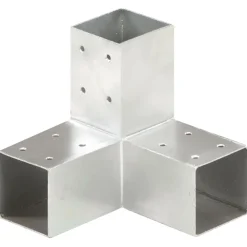 vidaXL Paalverbinding Y-vorm 71x71 mm gegalvaniseerd metaal