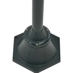 vidaXL Paalverlichting tuin E27 220 cm aluminium donkergroen 2-delig