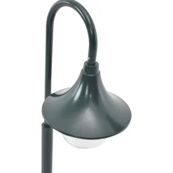 vidaXL Paalverlichting tuin E27 120 cm aluminium donkergroen