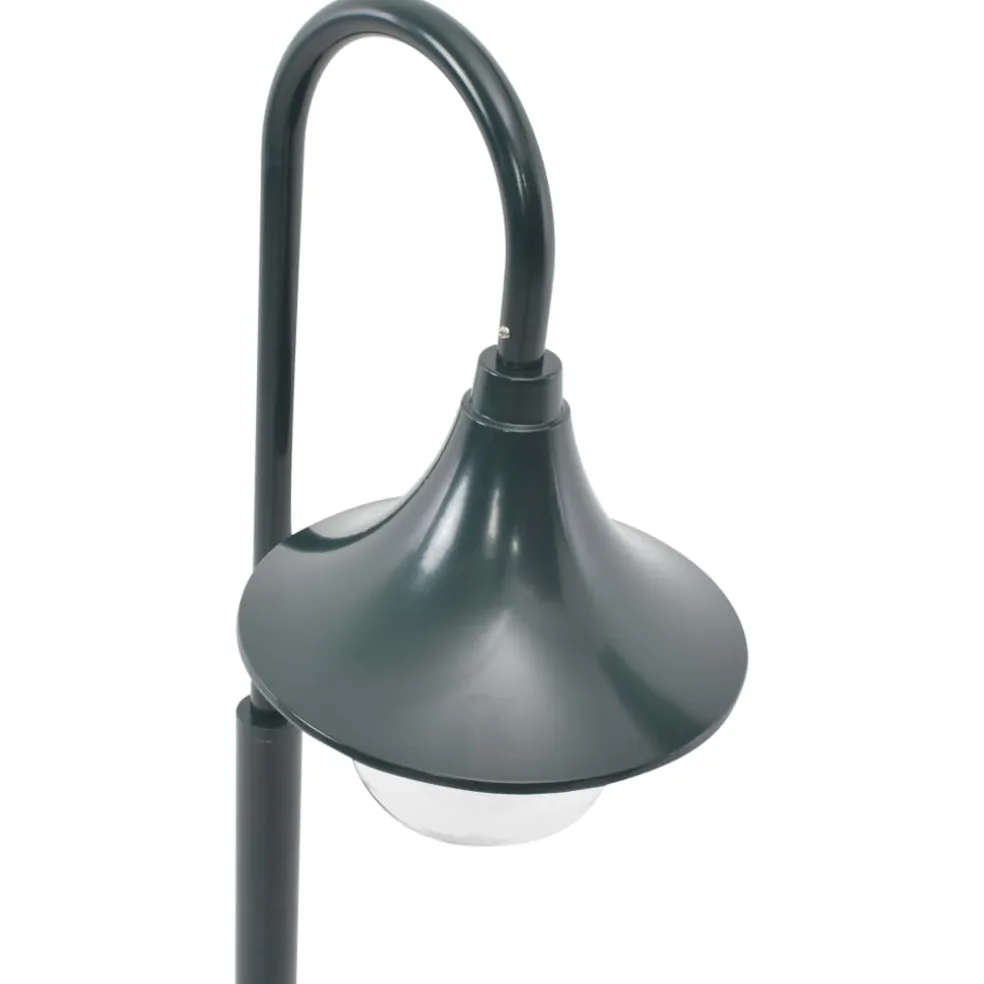 vidaXL Paalverlichting tuin E27 120 cm aluminium donkergroen