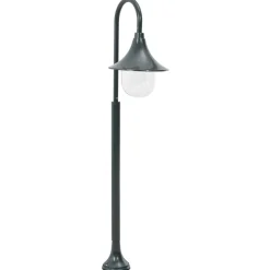 vidaXL Paalverlichting tuin E27 120 cm aluminium donkergroen