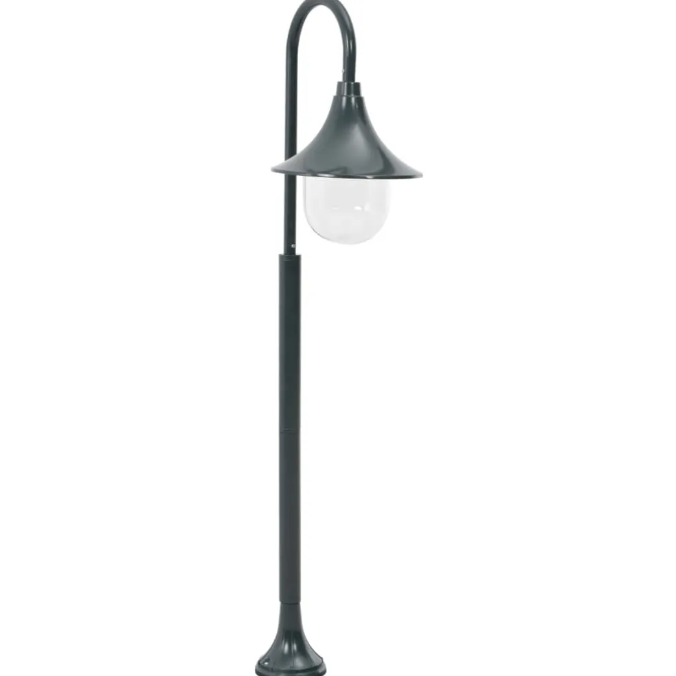 vidaXL Paalverlichting tuin E27 120 cm aluminium donkergroen