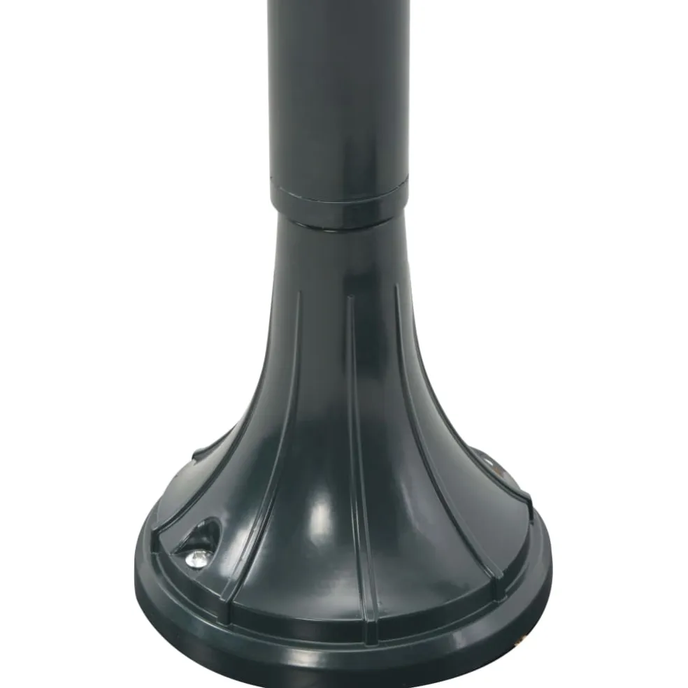 vidaXL Paalverlichting tuin E27 120 cm aluminium donkergroen