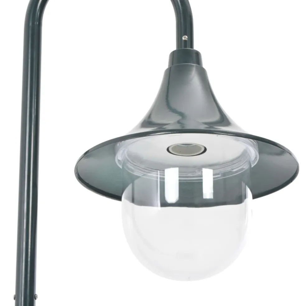 vidaXL Paalverlichting tuin E27 120 cm aluminium donkergroen