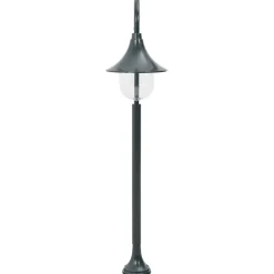 vidaXL Paalverlichting tuin E27 120 cm aluminium donkergroen