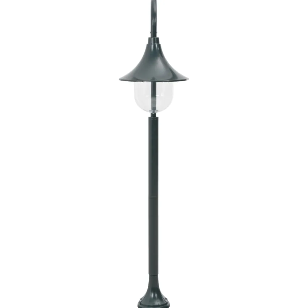 vidaXL Paalverlichting tuin E27 120 cm aluminium donkergroen