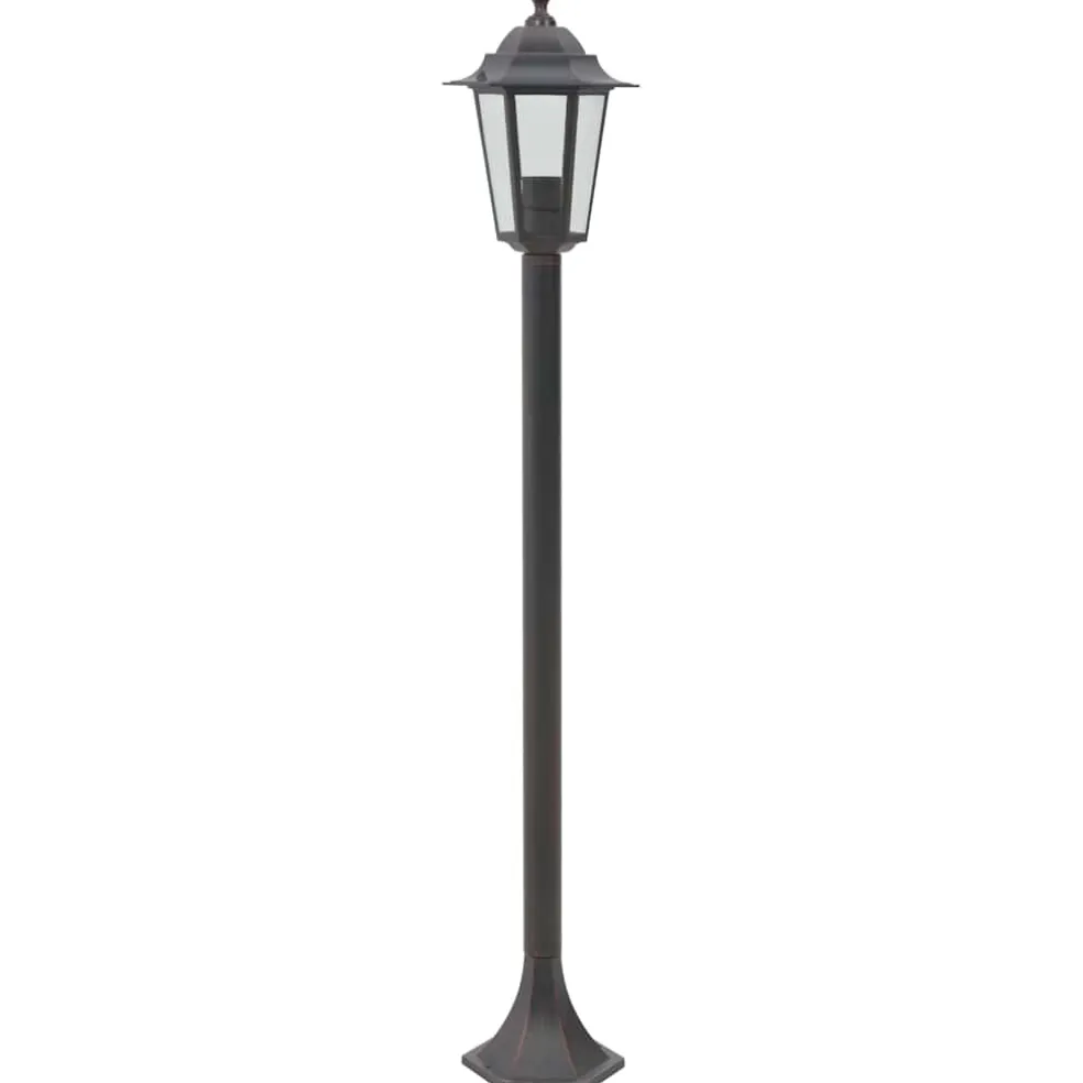 vidaXL Paalverlichting voor tuin E27 110 cm aluminium brons 6 st