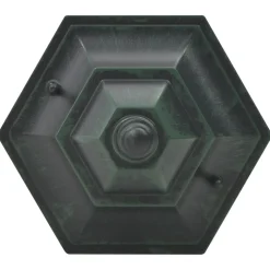 vidaXL Paalverlichting voor tuin E27 110 cm aluminium donkergroen 6 st