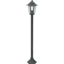 vidaXL Paalverlichting voor tuin E27 110 cm aluminium donkergroen 6 st