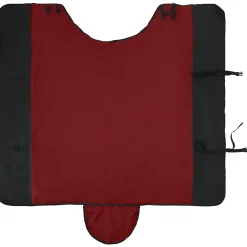 vidaXL Paardendeken Bordeaux en Zwart 75 cm Polyester