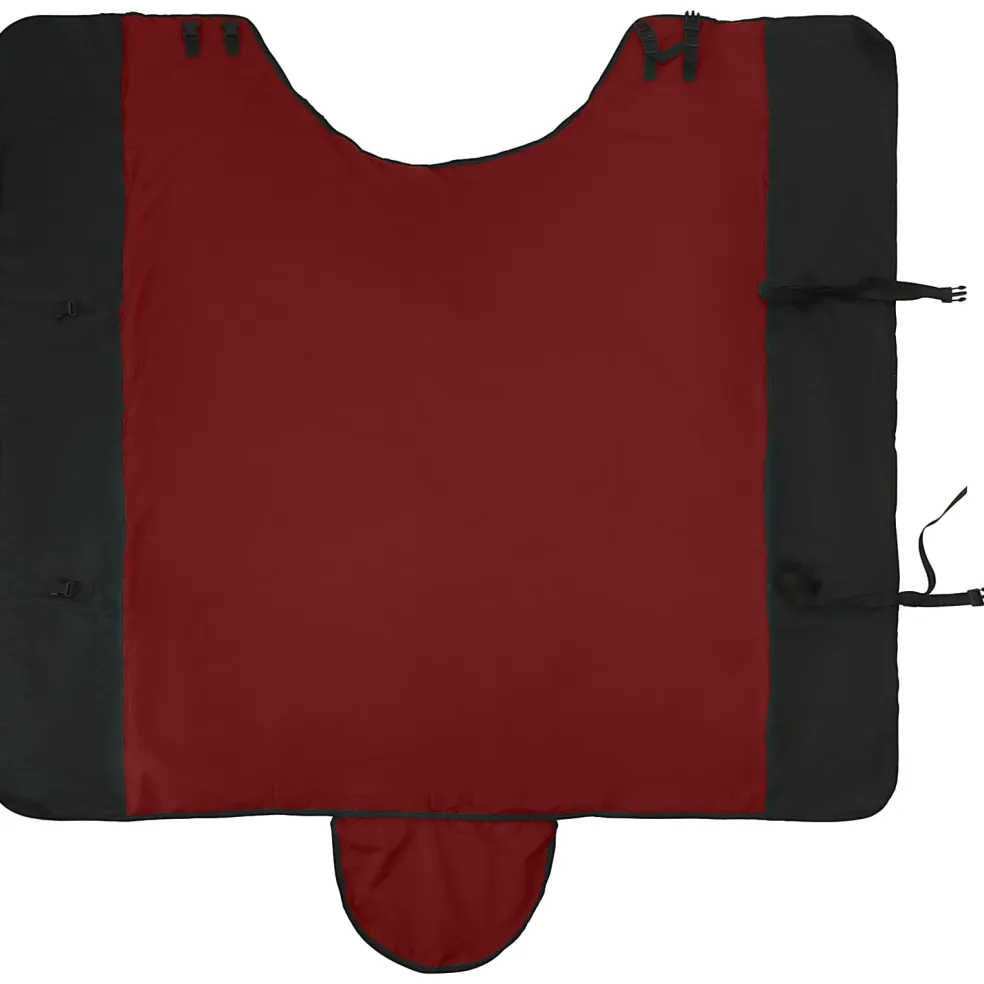 vidaXL Paardendeken Bordeaux en Zwart 75 cm Polyester