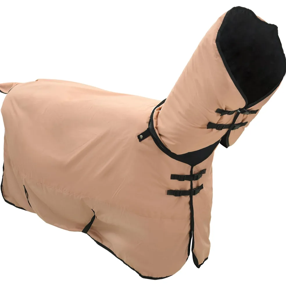 vidaXL Paardendeken Cappuccino 75 cm Polyester