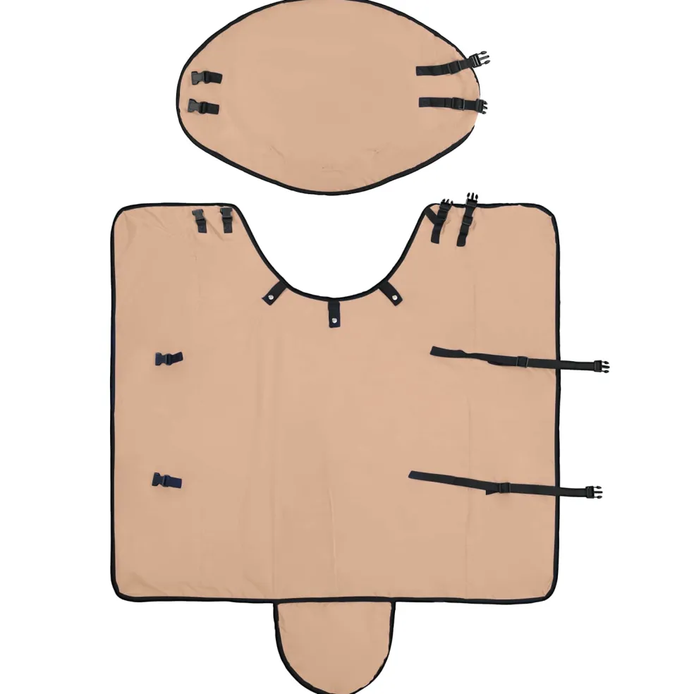 vidaXL Paardendeken Cappuccino 75 cm Polyester