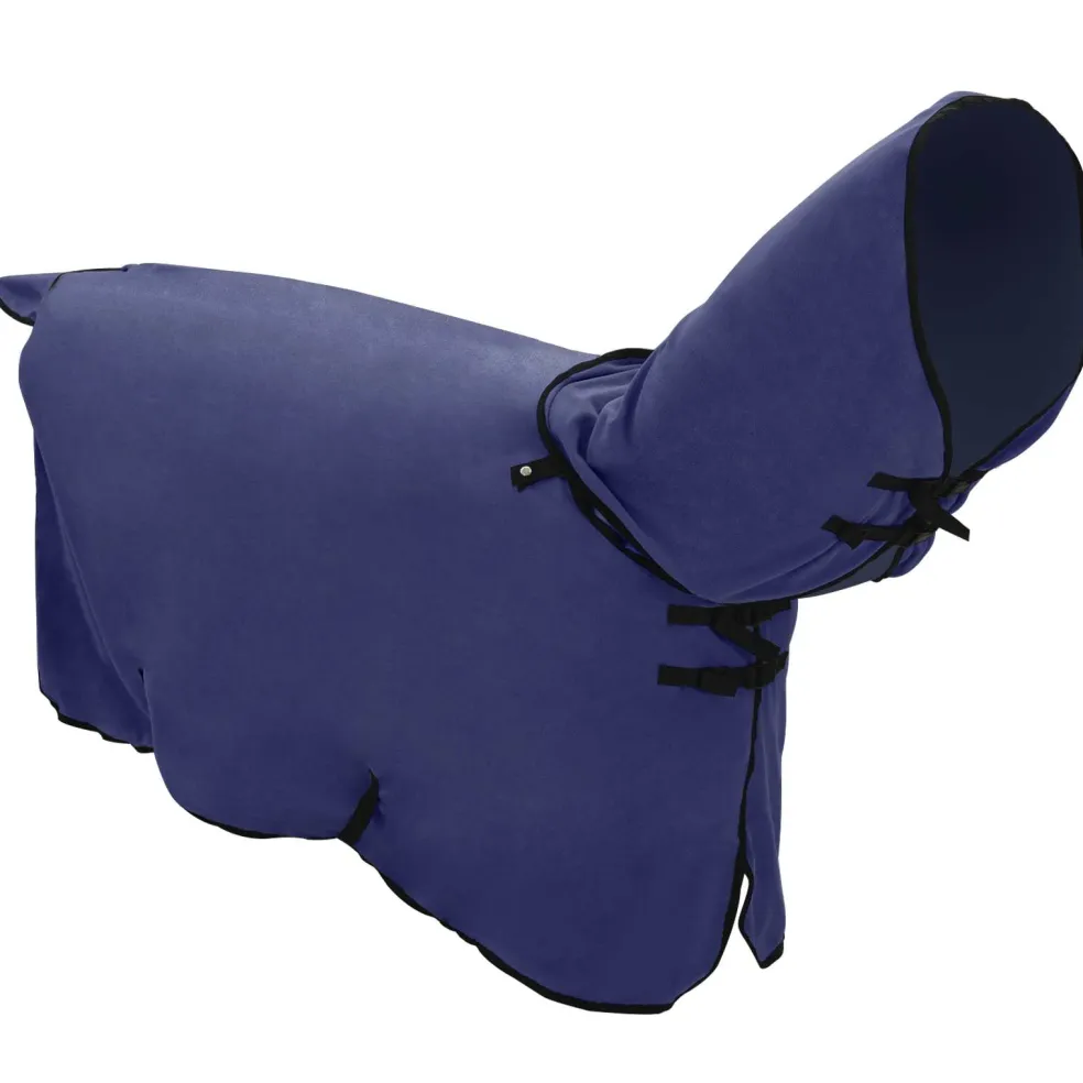 vidaXL Paardendeken Marineblauw 75 cm Polyester Fleece