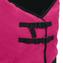 vidaXL Paardendeken Roze en Zwart 75 cm Polyester
