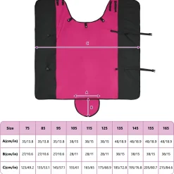 vidaXL Paardendeken Roze en Zwart 75 cm Polyester