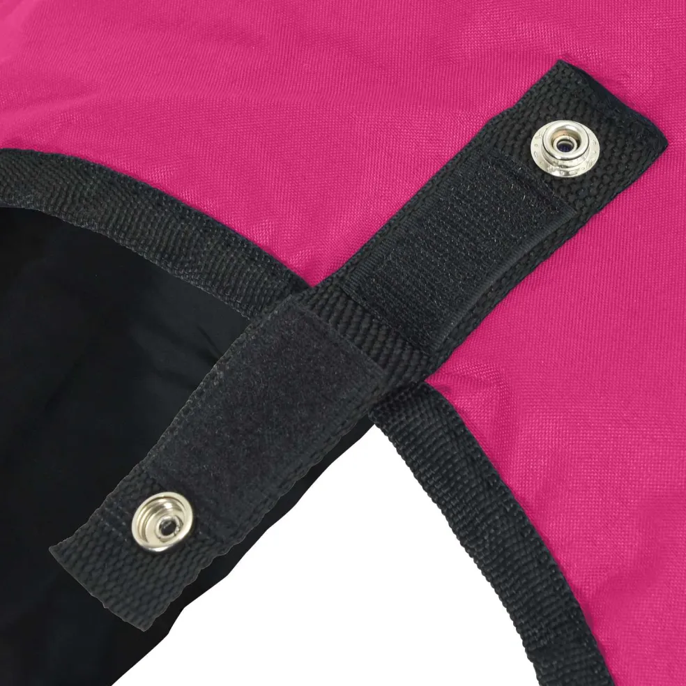 vidaXL Paardendeken Roze en Zwart 75 cm Polyester