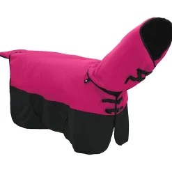 vidaXL Paardendeken Roze en Zwart 75 cm Polyester
