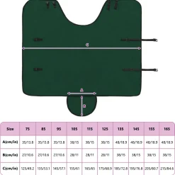 vidaXL Paardendeken Volledig Donkergroen 75 cm Polyester Fleece