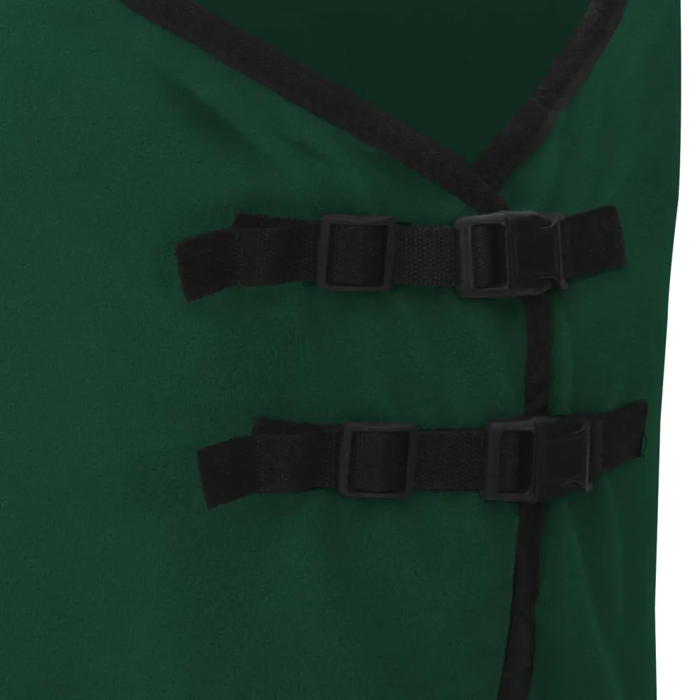 vidaXL Paardendeken Volledig Donkergroen 75 cm Polyester Fleece
