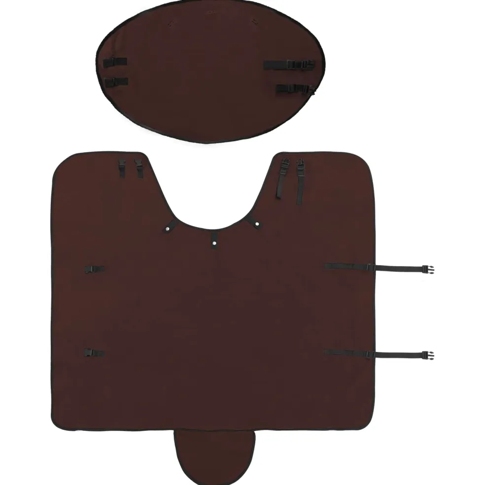 vidaXL Paardendeken Volledig Donkerbruin 75 cm Polyester Fleece