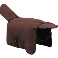 vidaXL Paardendeken Volledig Donkerbruin 75 cm Polyester Fleece