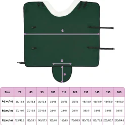 vidaXL Paardendeken Volledig Donkergroen 75 cm Polar fleece