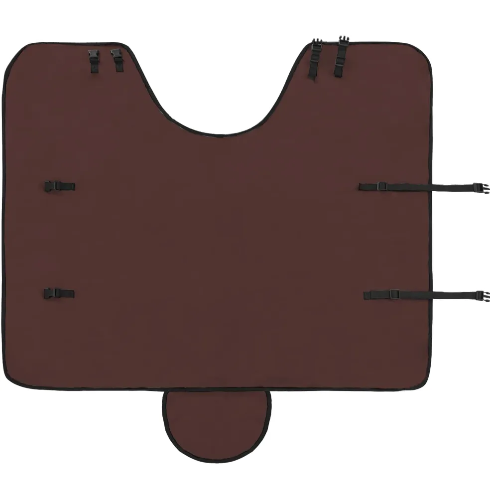 vidaXL Paardendeken Volledig Donkerbruin 75 cm Polyester Fleece