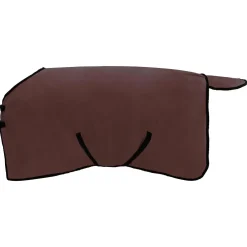 vidaXL Paardendeken Volledig Donkerbruin 75 cm Polyester Fleece