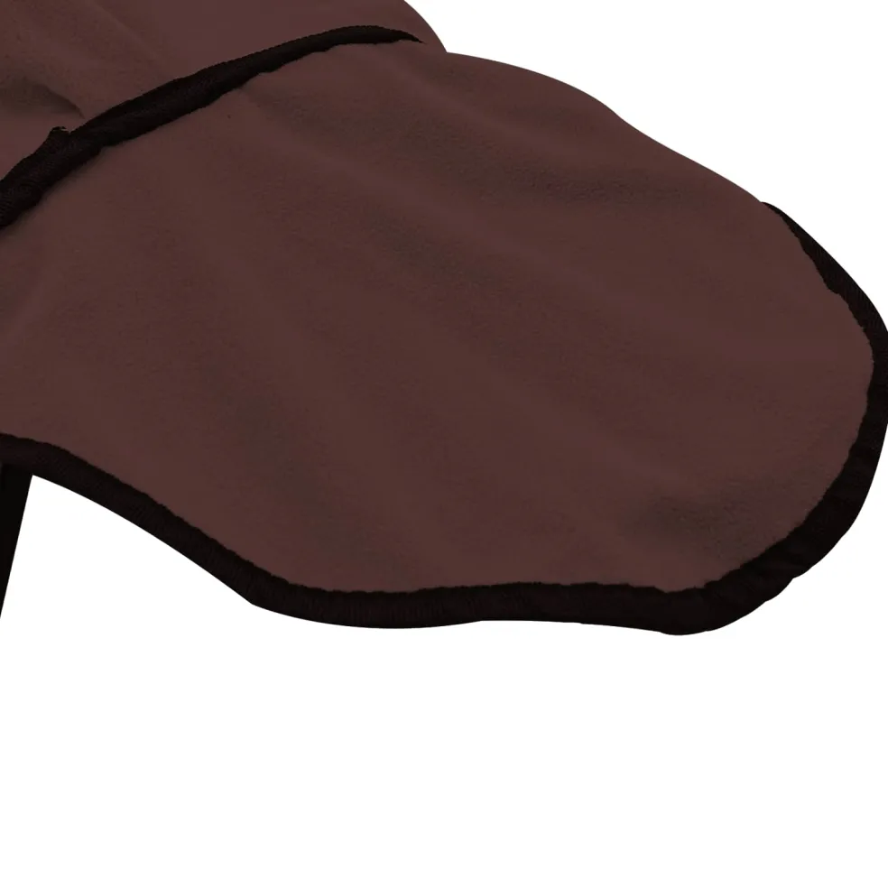 vidaXL Paardendeken Volledig Donkerbruin 75 cm Polyester Fleece