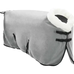 vidaXL Paardendeken Volledig Lichtgrijs 75 cm Polar fleece