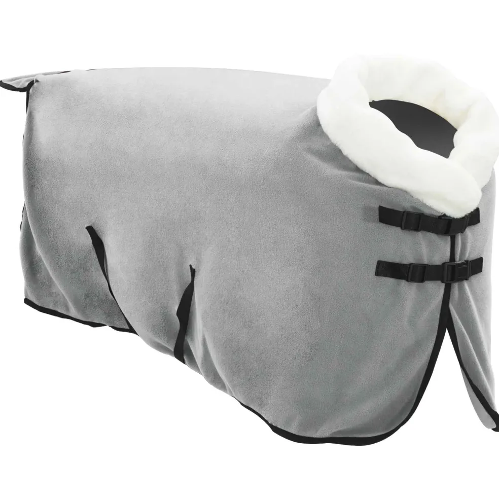 vidaXL Paardendeken Volledig Lichtgrijs 75 cm Polar fleece