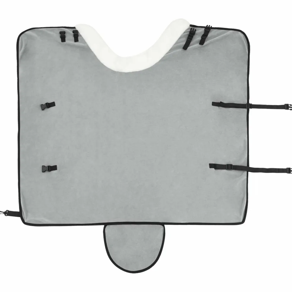vidaXL Paardendeken Volledig Lichtgrijs 75 cm Polar fleece