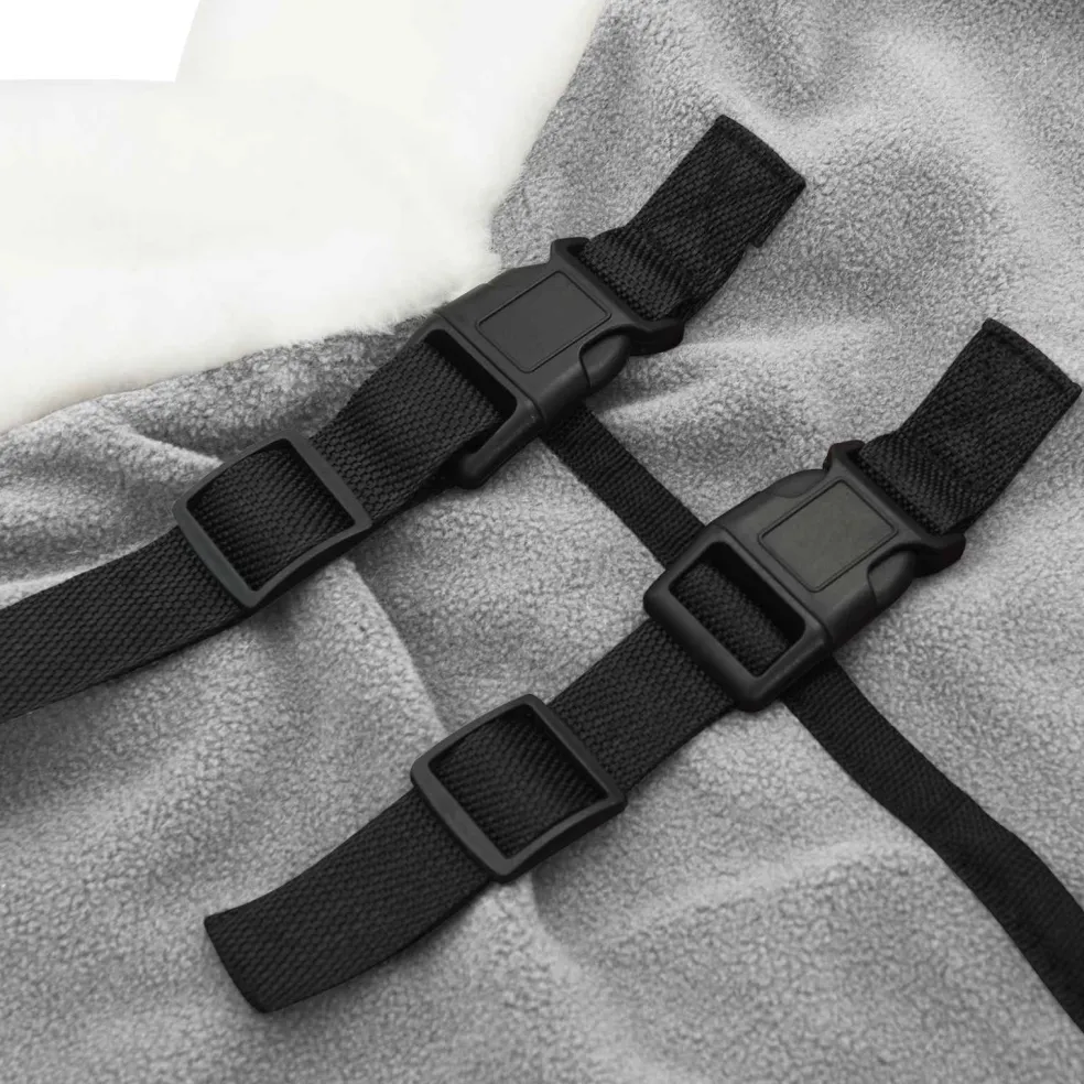 vidaXL Paardendeken Volledig Lichtgrijs 75 cm Polar fleece